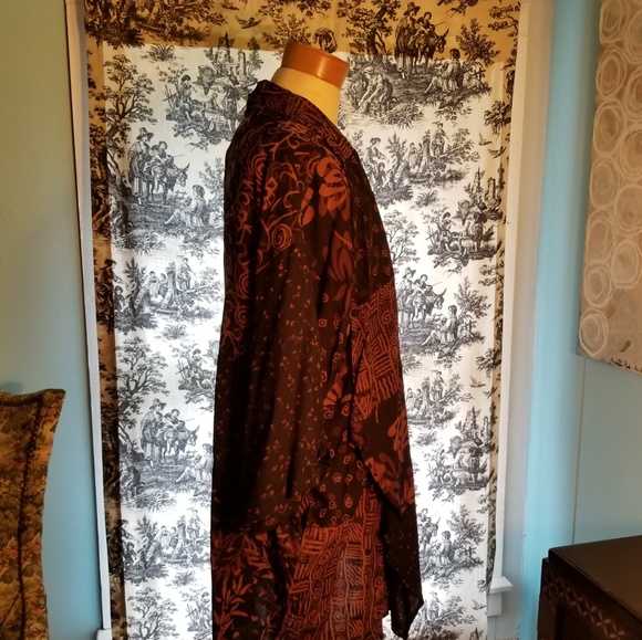 Lagenlook kimono shrug! Free size wearable art - Picture 4 of 8